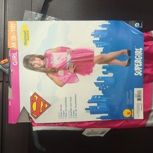 Supergirl Kids Costume - Pink Size 8-10 NWT